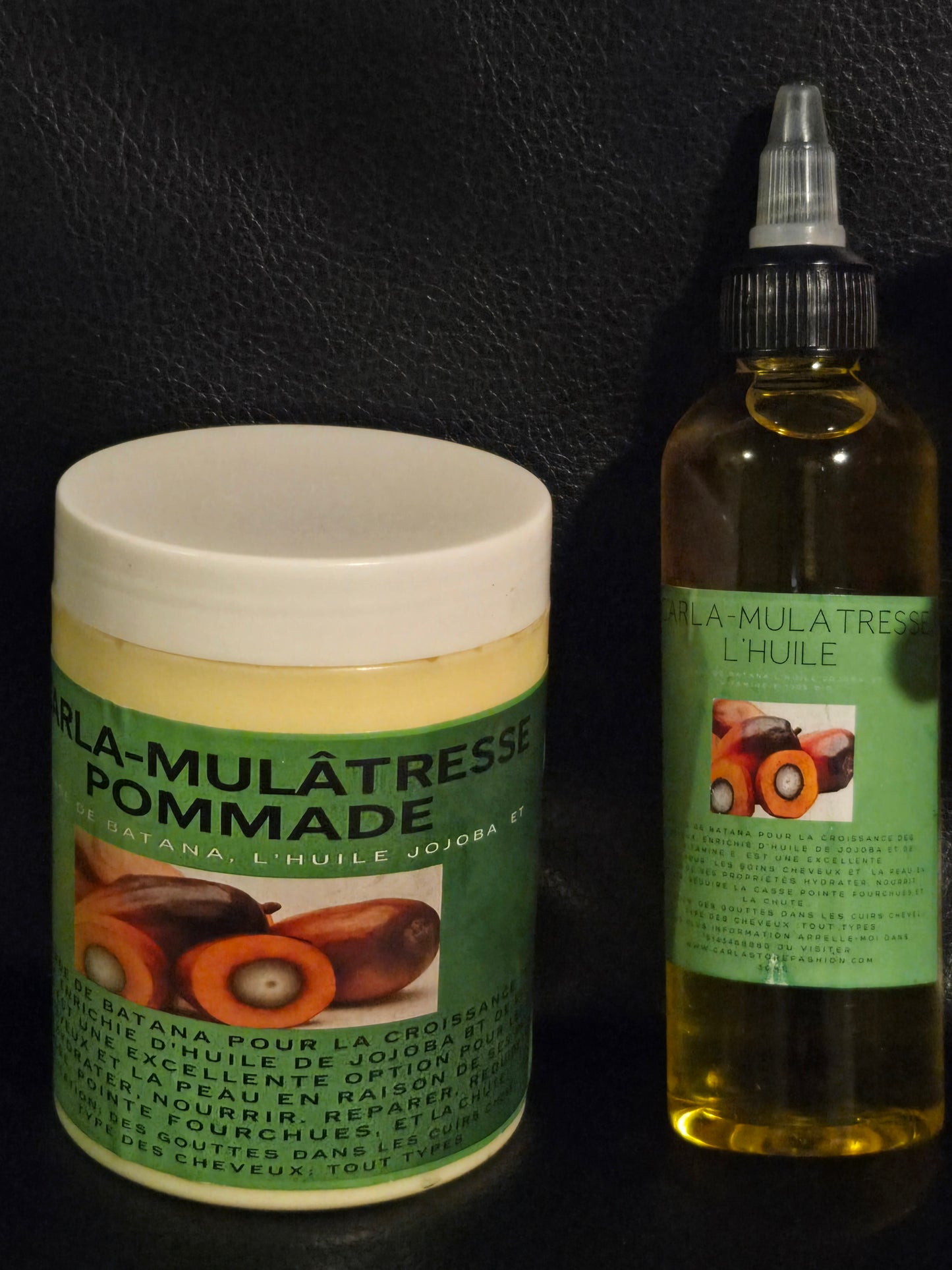 Carla-mulatresse à base de l'huile batana 100% bio pour la croissance des cheveux, stimuler,hydrater et augmenter le volume