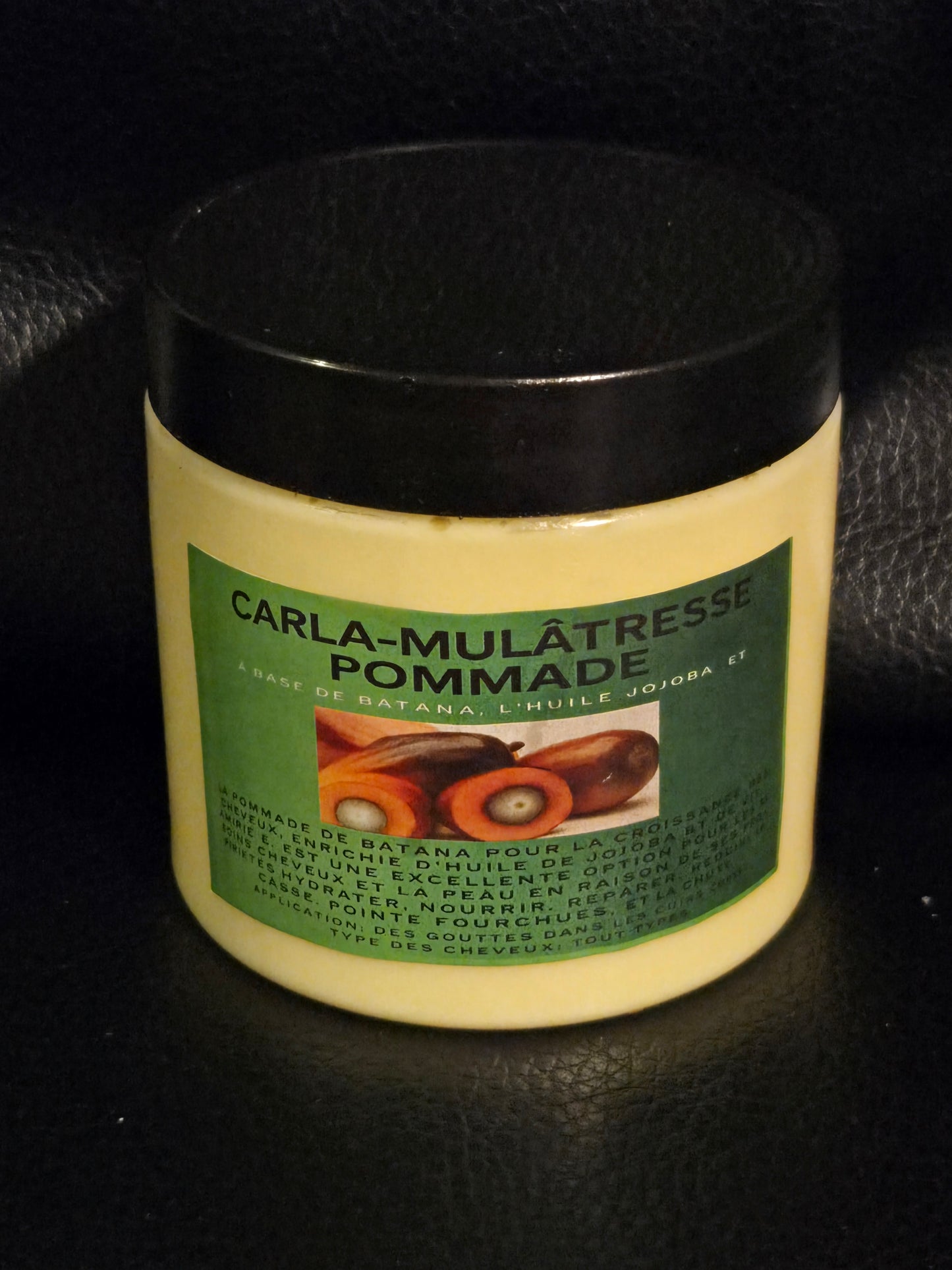 Carla-mulatresse à base de l'huile batana 100% bio pour la croissance des cheveux, stimuler,hydrater et augmenter le volume