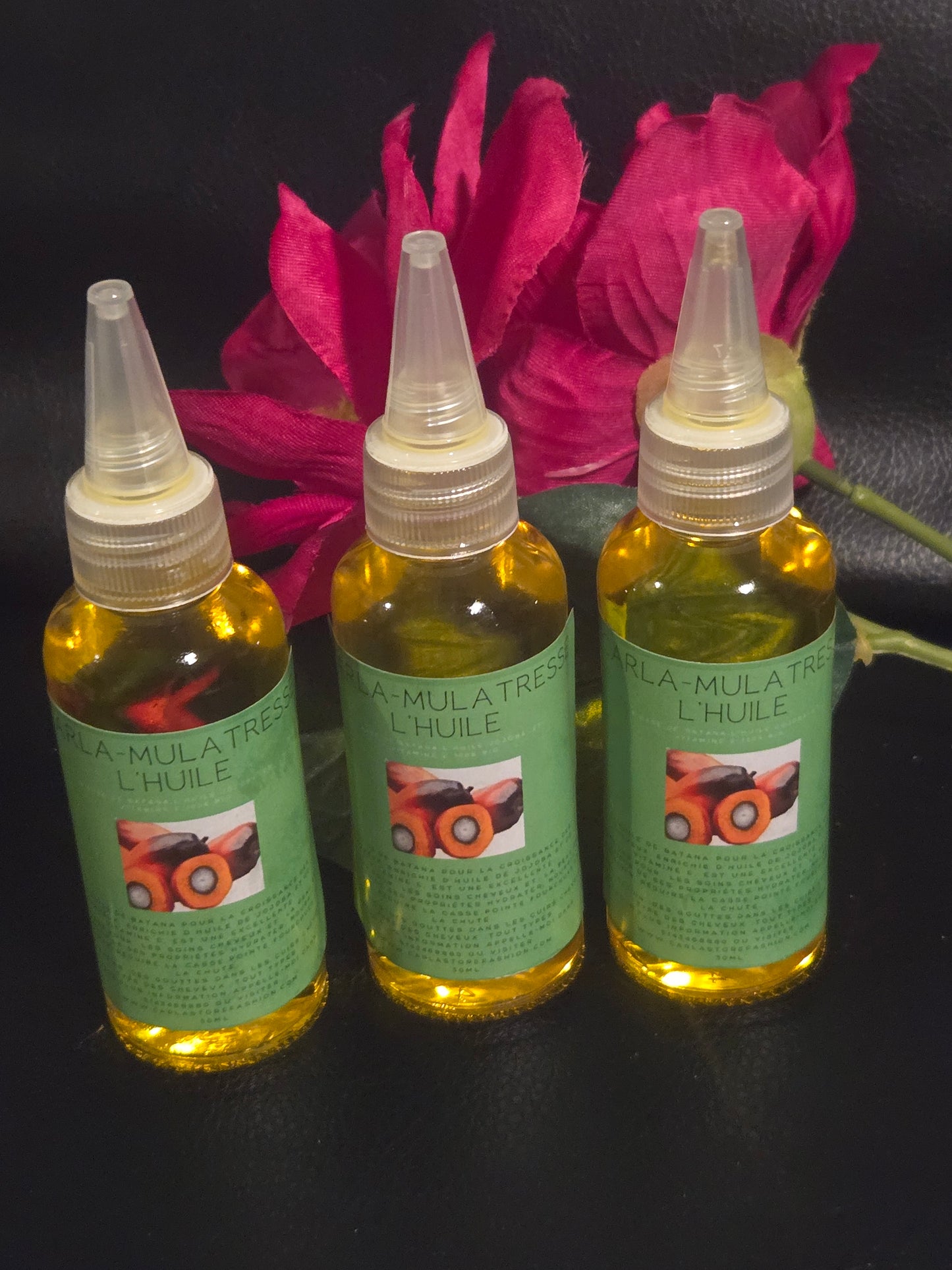 Carla-mulatresse à base de l'huile batana 100% bio pour la croissance des cheveux, stimuler,hydrater et augmenter le volume