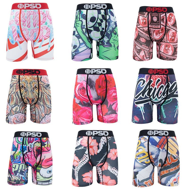 PSD Men's Underwear Printed Sports Running Fitness Boxing Flat Corner Underwear - CarlastorePSD Men's Underwear Printed Sports Running Fitness Boxing Flat Corner UnderwearCarlastoreCarlastore