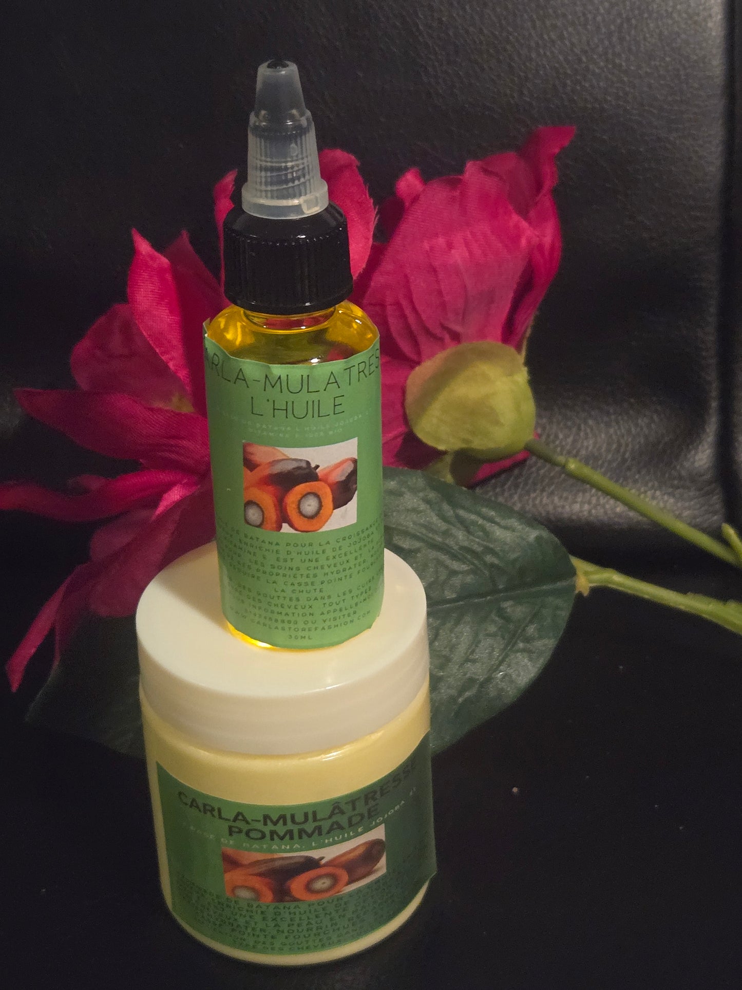 Carla-mulatresse à base de l'huile batana 100% bio pour la croissance des cheveux, stimuler,hydrater et augmenter le volume