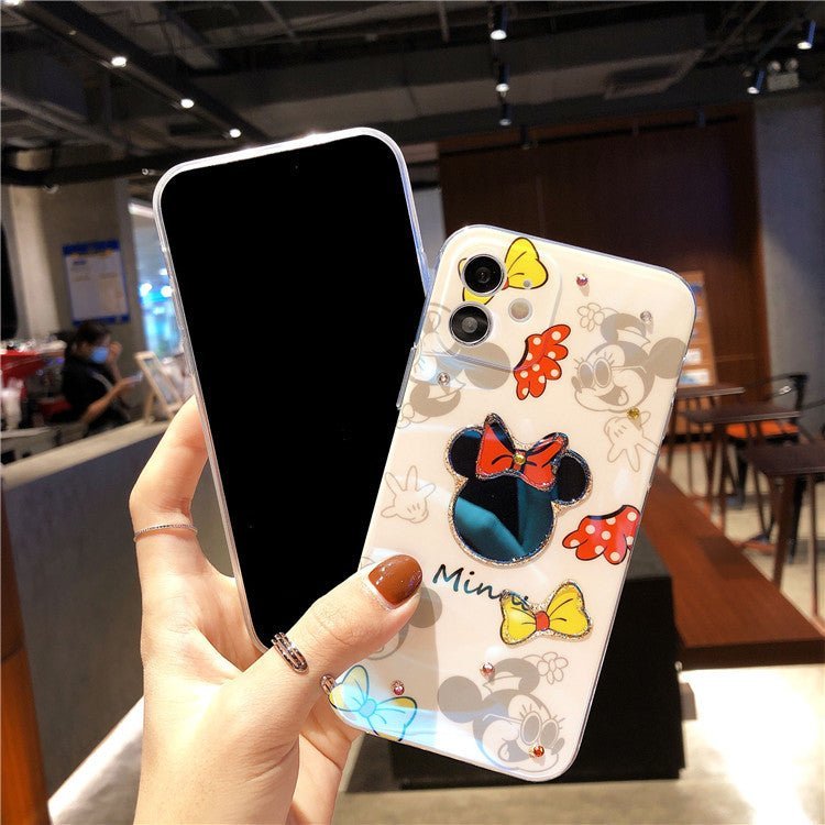 Loose Minnie Minnie Suitable For Apple 12pro Mobile Phone Cover Lovely 8 Flash Drill iPhone11promax Soft Case Soft Case - CarlastoreLoose Minnie Minnie Suitable For Apple 12pro Mobile Phone Cover Lovely 8 Flash Drill iPhone11promax Soft Case Soft CaseeproloCarlastore