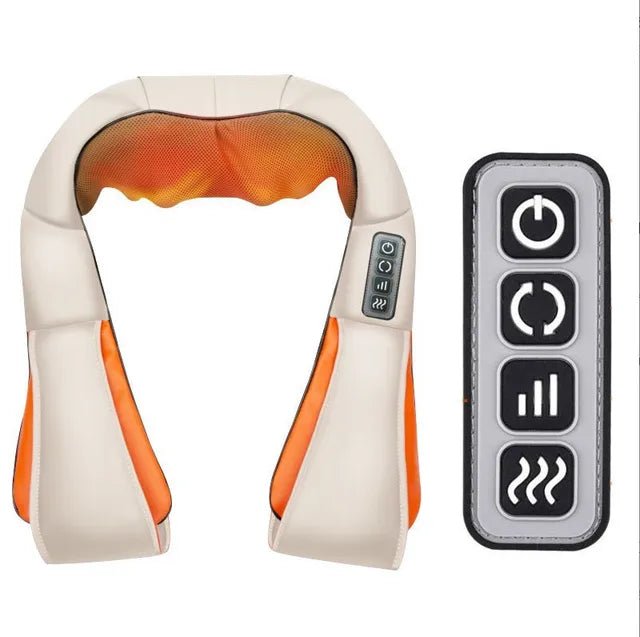 Electrical Shiatsu U Shape Massage Shawl Back Neck Shoulder Body Massager Device Infrared Heated Kneading Home Massage Shawl - CarlastoreElectrical Shiatsu U Shape Massage Shawl Back Neck Shoulder Body Massager Device Infrared Heated Kneading Home Massage ShawlCarlastoreCarlastore