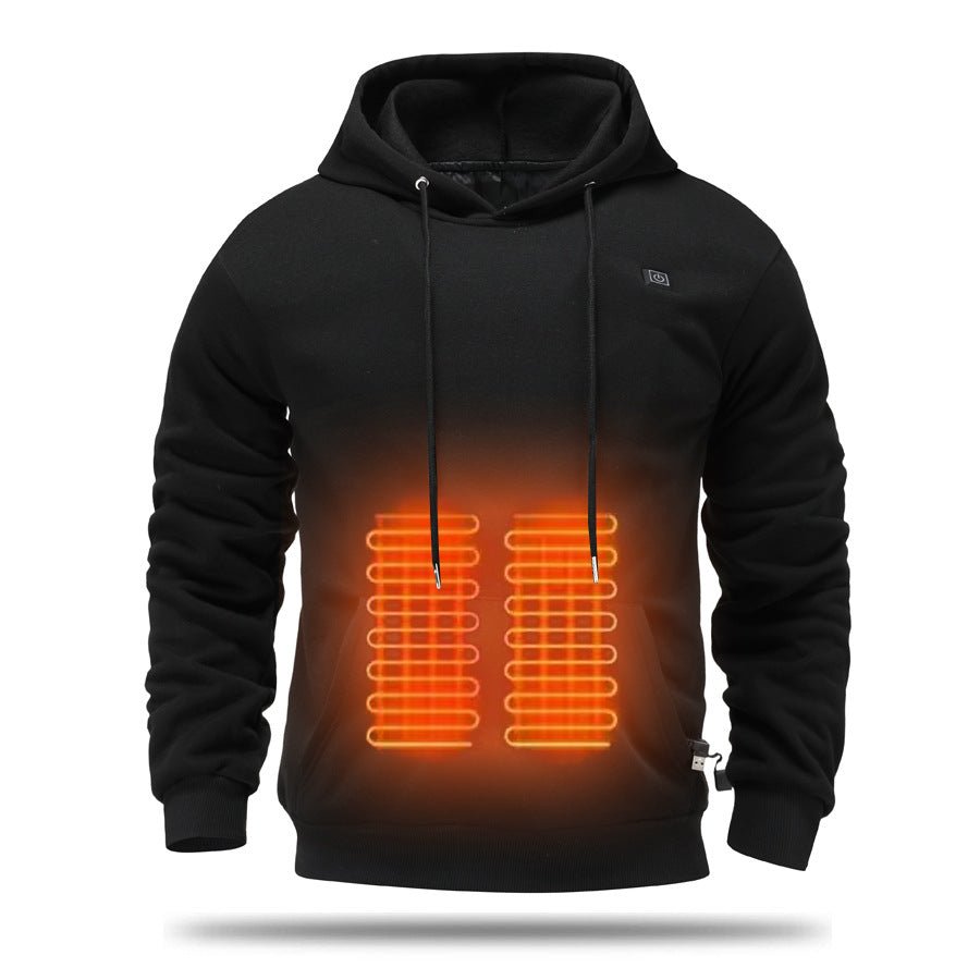 Hooded heating sweatshirt men's USB heating sweatshirt warm outdoor electric heating - CarlastoreHooded heating sweatshirt men's USB heating sweatshirt warm outdoor electric heatingCarlastoreCarlastore