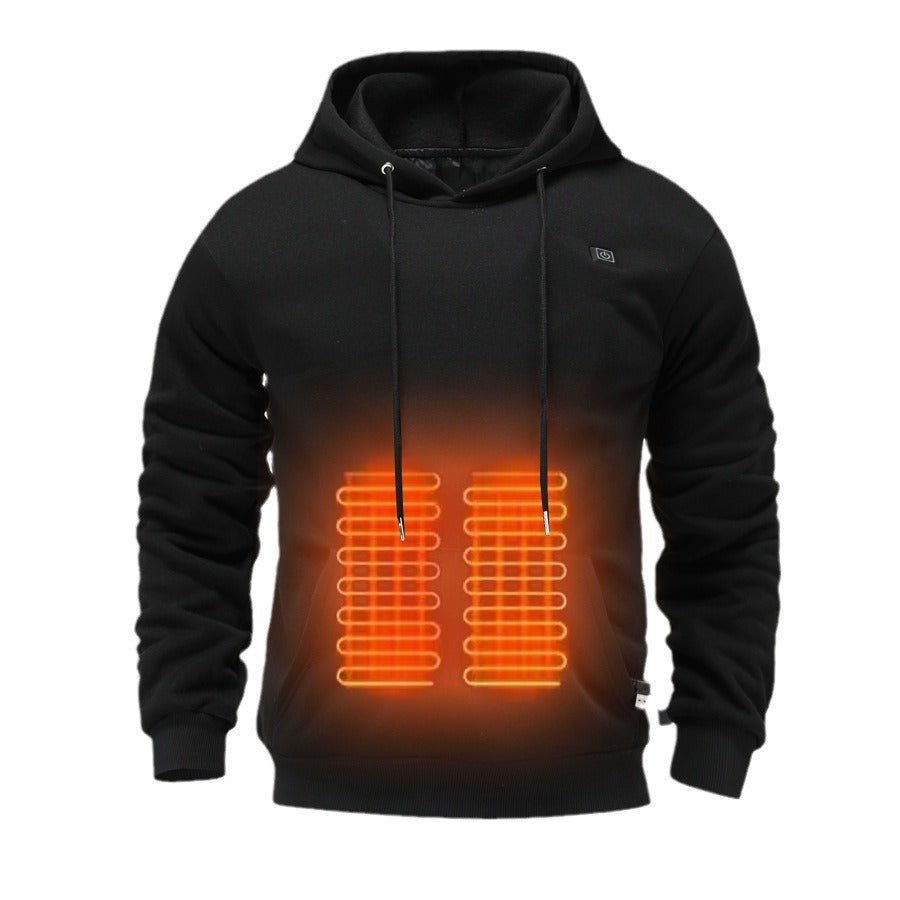 Hooded heating sweatshirt men's USB heating sweatshirt warm outdoor electric heating - CarlastoreHooded heating sweatshirt men's USB heating sweatshirt warm outdoor electric heatingCarlastoreCarlastore
