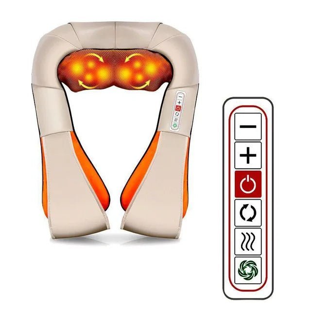 Electrical Shiatsu U Shape Massage Shawl Back Neck Shoulder Body Massager Device Infrared Heated Kneading Home Massage Shawl - CarlastoreElectrical Shiatsu U Shape Massage Shawl Back Neck Shoulder Body Massager Device Infrared Heated Kneading Home Massage ShawlCarlastoreCarlastore