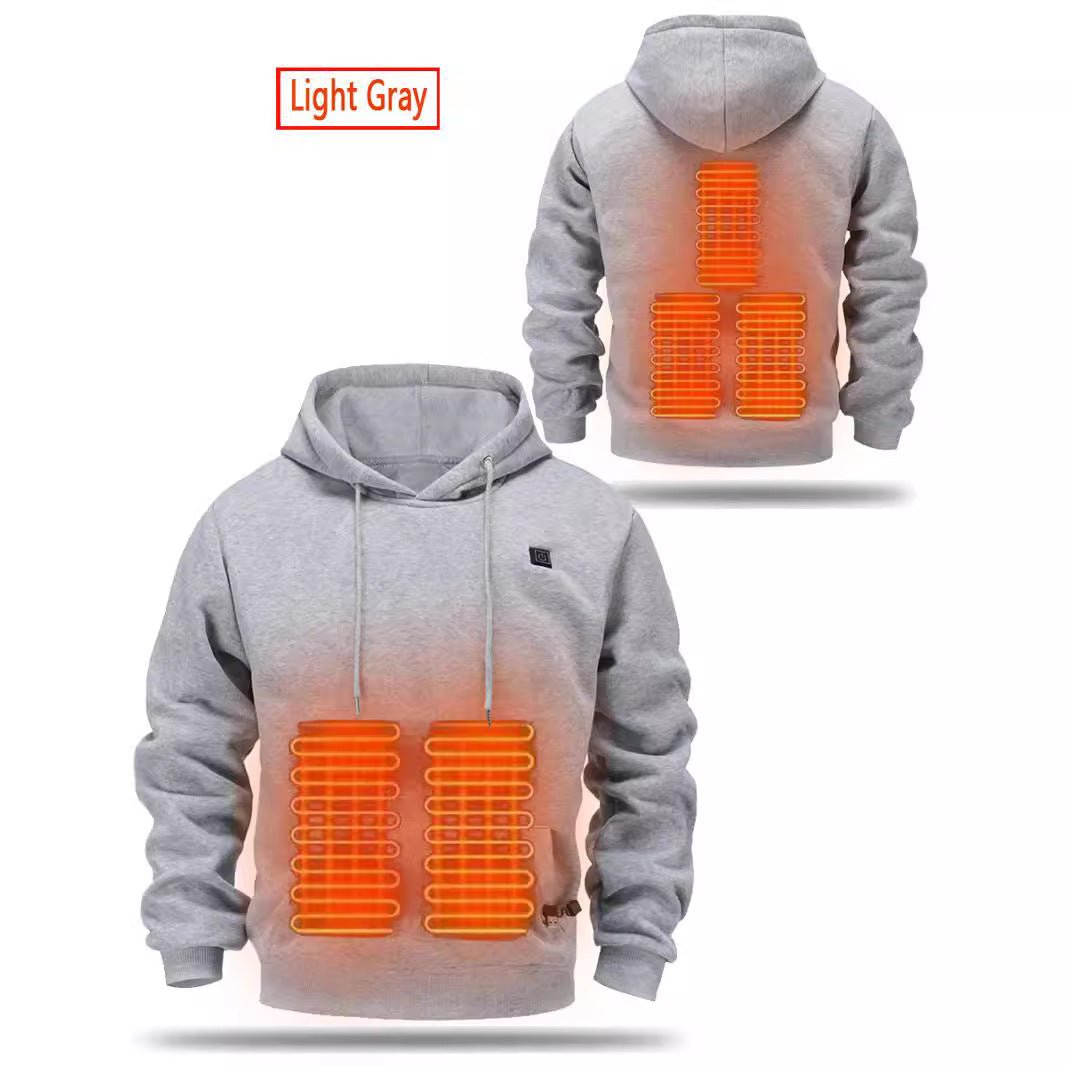 Hooded heating sweatshirt men's USB heating sweatshirt warm outdoor electric heating - CarlastoreHooded heating sweatshirt men's USB heating sweatshirt warm outdoor electric heatingCarlastoreCarlastore