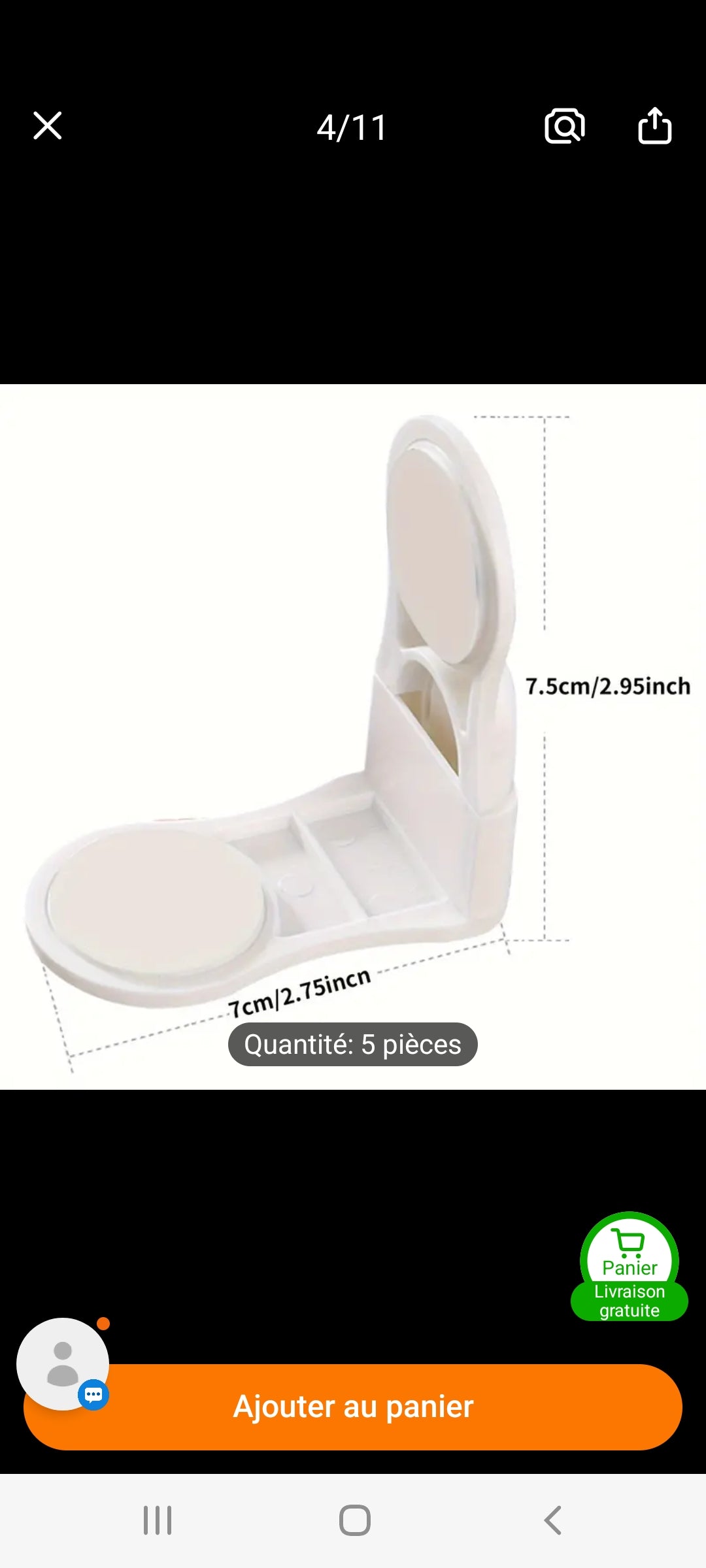 Verrous de sécurité pour bébé -5 pièces d'installation facile, sans perçage, adapté pour armoires,Tiroirs, toilettes et réfrigérateur