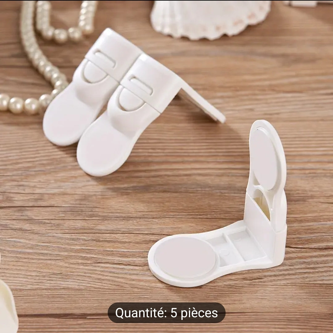 Verrous de sécurité pour bébé -5 pièces d'installation facile, sans perçage, adapté pour armoires,Tiroirs, toilettes et réfrigérateur