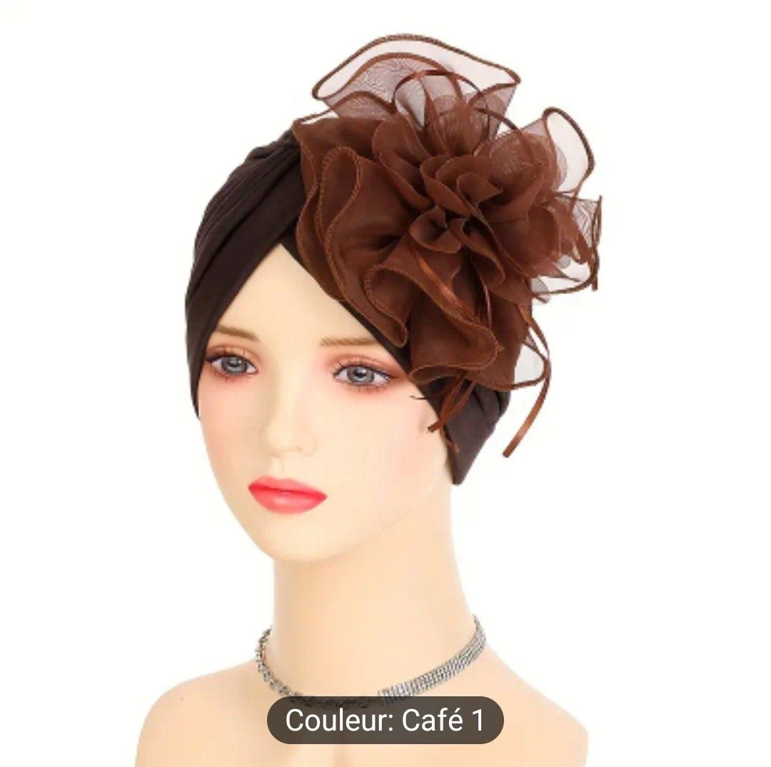 Turban en mousseline Elegant pour femmes