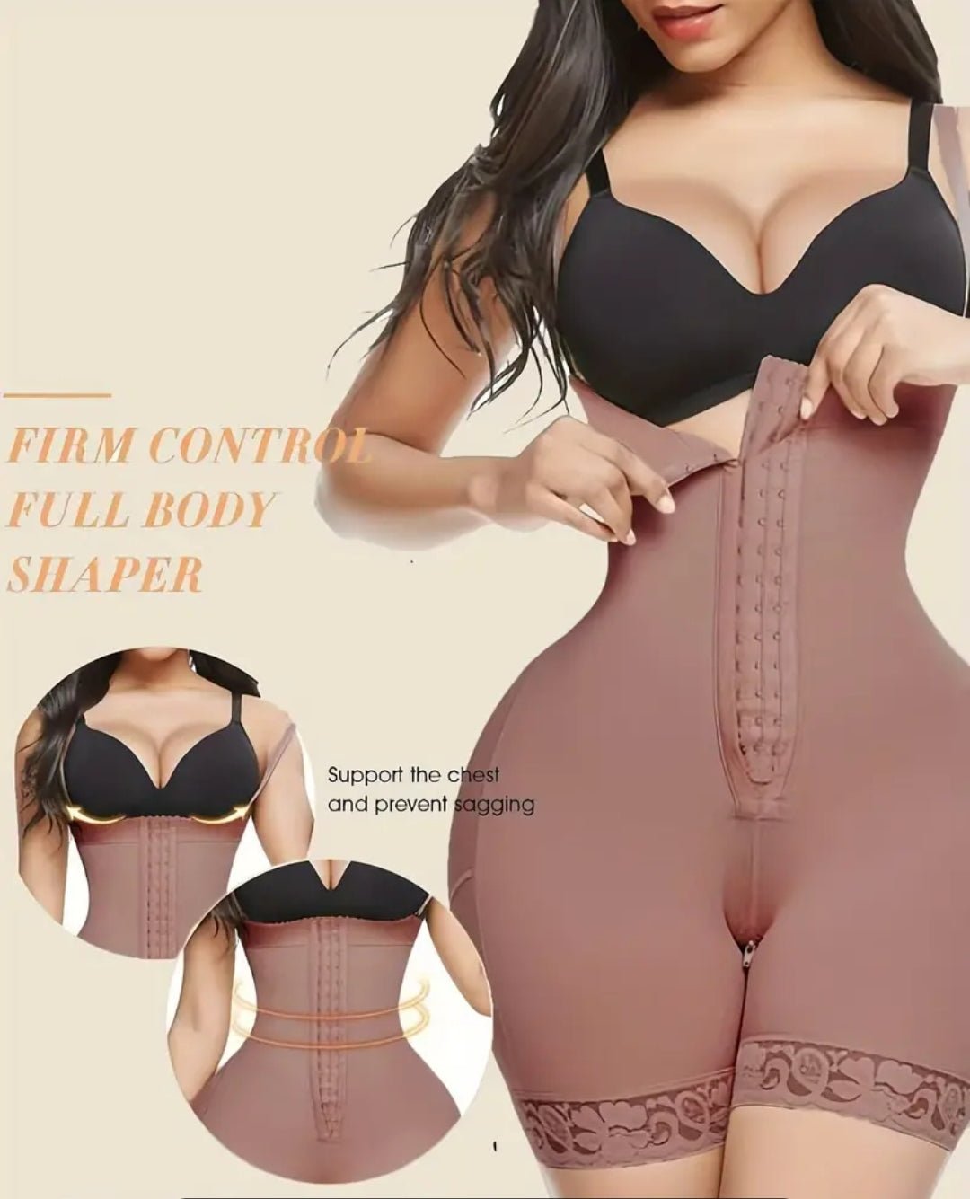 Body gainant à taille haute fermeture éclair à l'entrejambre pour femme,sculptant le ventre et remontant les fesses - CarlastoreBody gainant à taille haute fermeture éclair à l'entrejambre pour femme,sculptant le ventre et remontant les fessesCarlastoreCarlastore