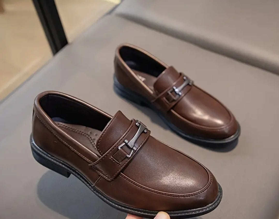 Chaussure décontractés à enfiler pour garçons, légers et respirantes,idéal pour le mariage,les fêtes et les affaires, toute l'année