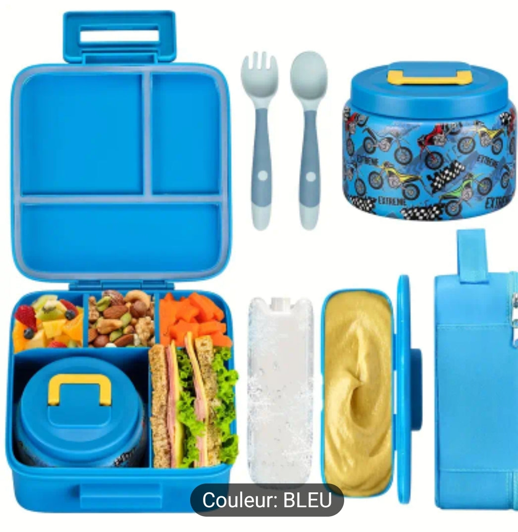 Boîte à lunch réutilisable pour enfants avec un pot alimentaire isolé