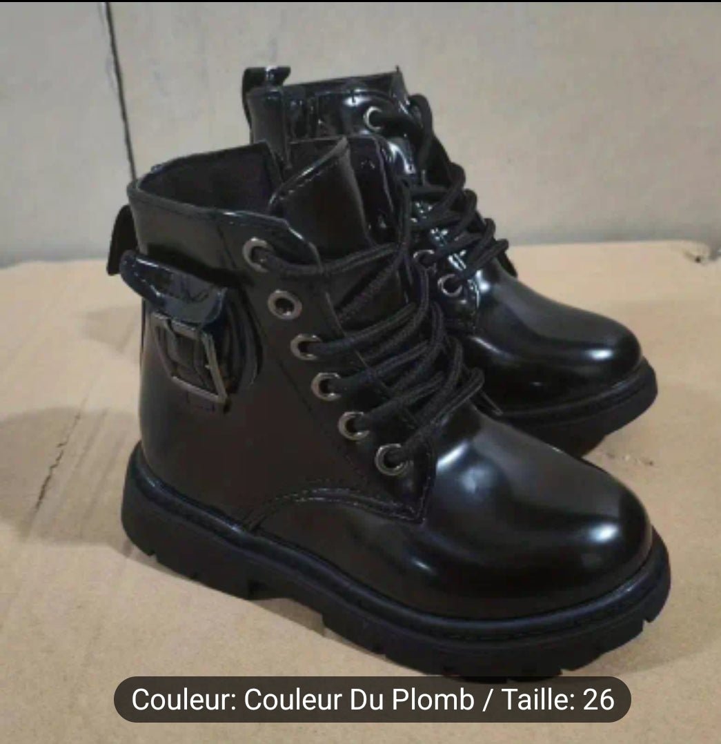 Bottes à lacets tendance et cool avec fermeture éclair pour garçons et enfants, bottes antidérapantes confortable pour toutes saisons - CarlastoreBottes à lacets tendance et cool avec fermeture éclair pour garçons et enfants, bottes antidérapantes confortable pour toutes saisonsCarlastoreCarlastore