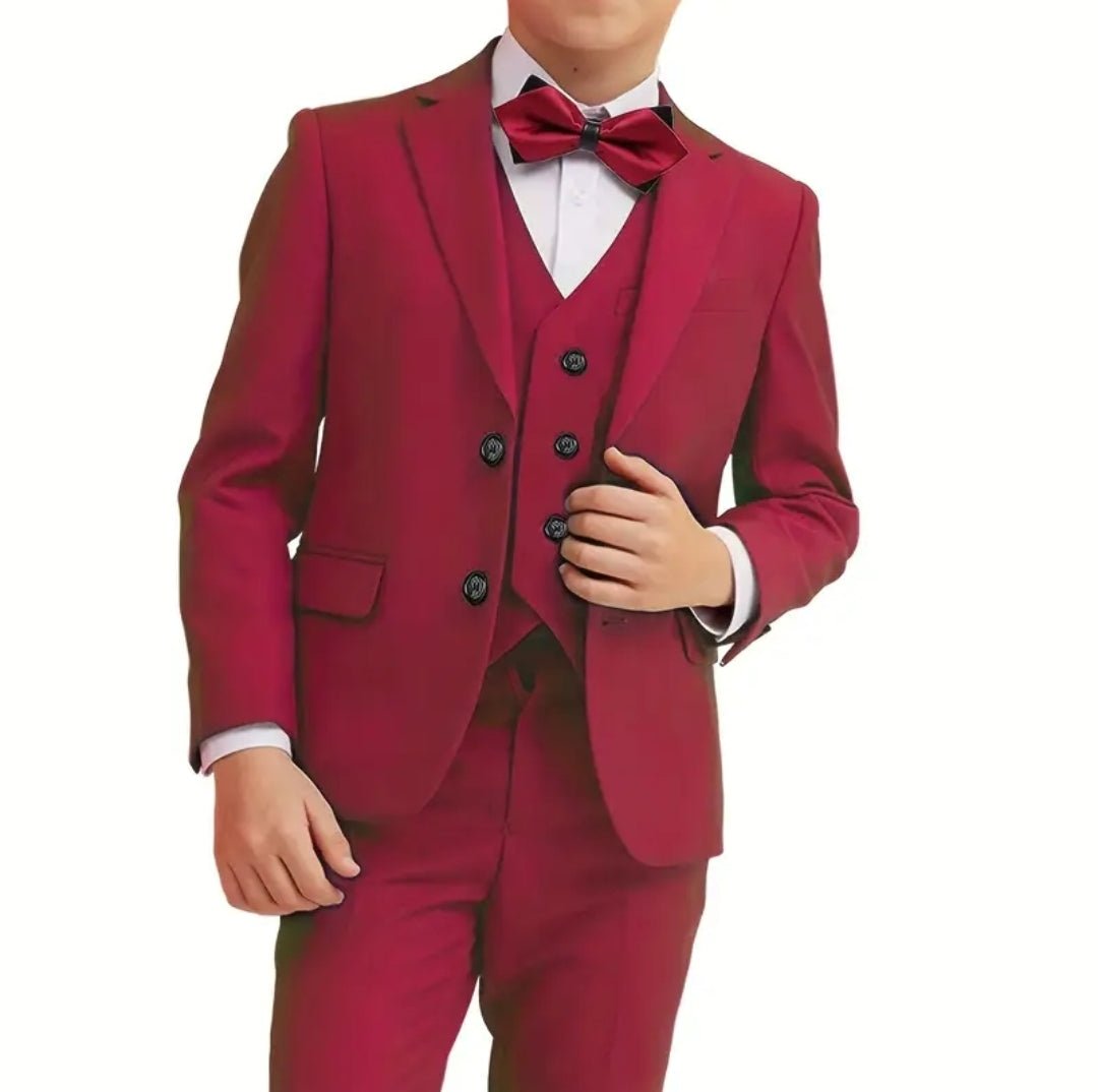 Costume enfant garçon 5pcs slim fit tenue gentleman formel chemise à manche longue costume & noeud de papillons & chemise & pantalon & gilet, ensemble vêtements enfants costume extérieur - CarlastoreCostume enfant garçon 5pcs slim fit tenue gentleman formel chemise à manche longue costume & noeud de papillons & chemise & pantalon & gilet, ensemble vêtements enfants costume extérieurCarlastoreCarlastore