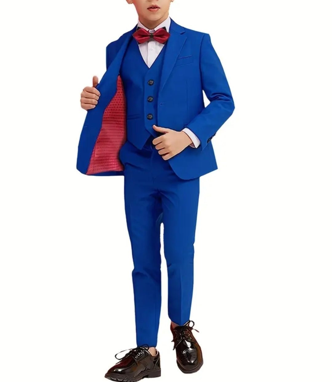 Costume enfant garçon 5pcs slim fit tenue gentleman formel chemise à manche longue costume & noeud de papillons & chemise & pantalon & gilet, ensemble vêtements enfants costume extérieur - CarlastoreCostume enfant garçon 5pcs slim fit tenue gentleman formel chemise à manche longue costume & noeud de papillons & chemise & pantalon & gilet, ensemble vêtements enfants costume extérieurCarlastoreCarlastore