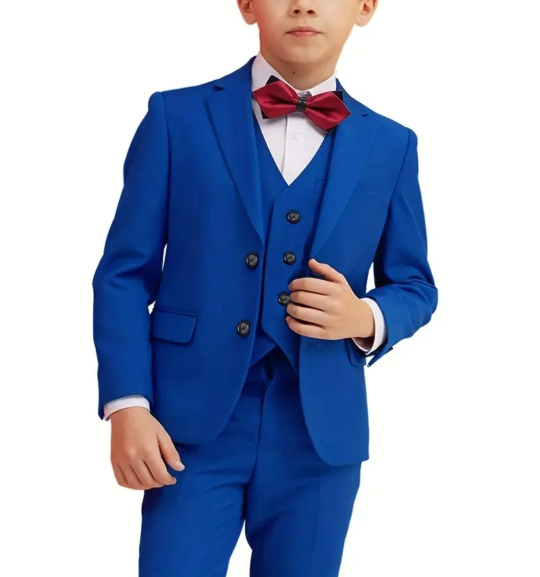Costume enfant garçon 5pcs slim fit tenue gentleman formel chemise à manche longue costume & noeud de papillons & chemise & pantalon & gilet, ensemble vêtements enfants costume extérieur - CarlastoreCostume enfant garçon 5pcs slim fit tenue gentleman formel chemise à manche longue costume & noeud de papillons & chemise & pantalon & gilet, ensemble vêtements enfants costume extérieurCarlastoreCarlastore