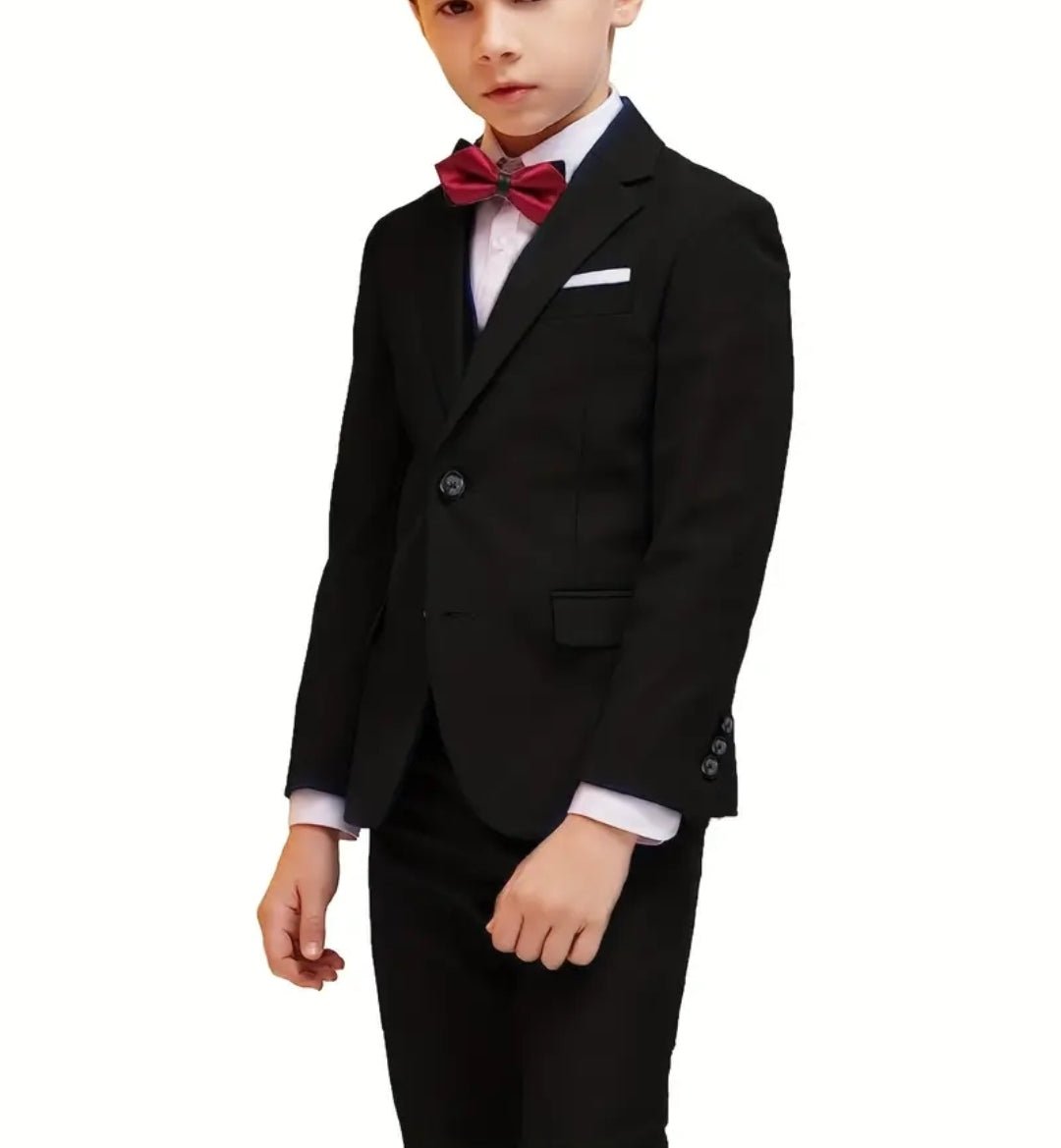 Costume enfant garçon 5pcs slim fit tenue gentleman formel chemise à manche longue costume & noeud de papillons & chemise & pantalon & gilet, ensemble vêtements enfants costume extérieur - CarlastoreCostume enfant garçon 5pcs slim fit tenue gentleman formel chemise à manche longue costume & noeud de papillons & chemise & pantalon & gilet, ensemble vêtements enfants costume extérieurCarlastoreCarlastore
