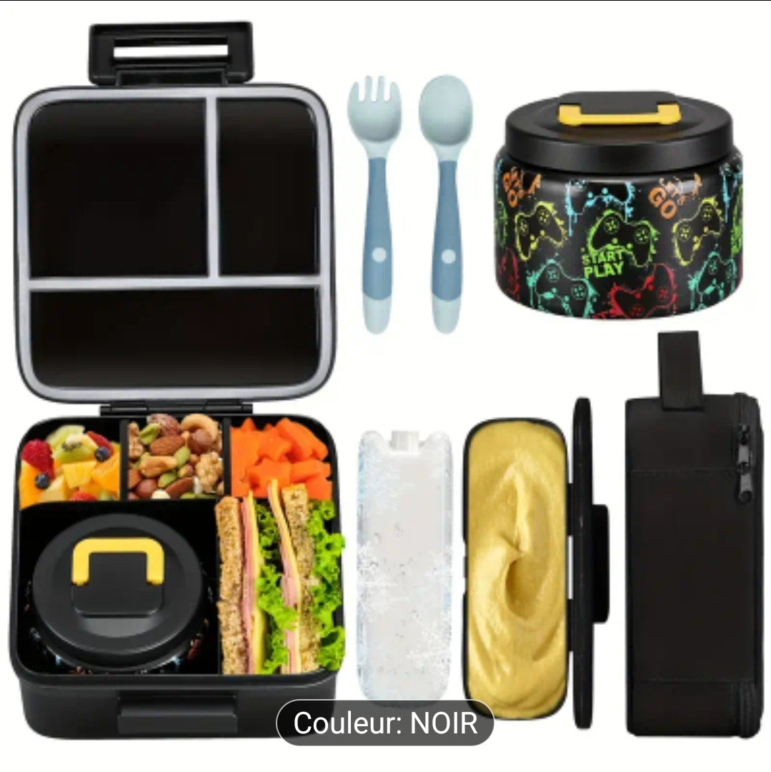 Boîte à lunch réutilisable pour enfants avec un pot alimentaire isolé