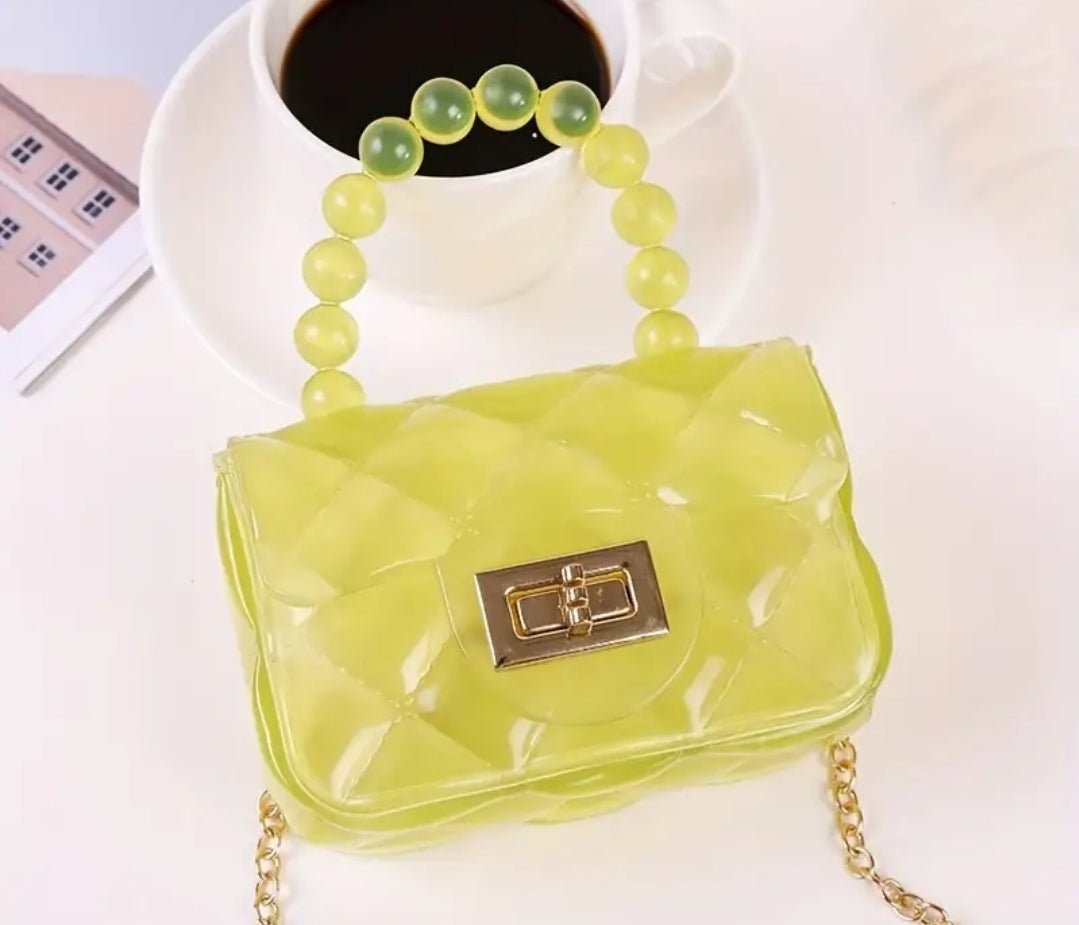 Sac à main décoré en gelée,style bonbon mignon, petit sac à main carré pour les filles - CarlastoreSac à main décoré en gelée,style bonbon mignon, petit sac à main carré pour les fillesCarlastoreCarlastore