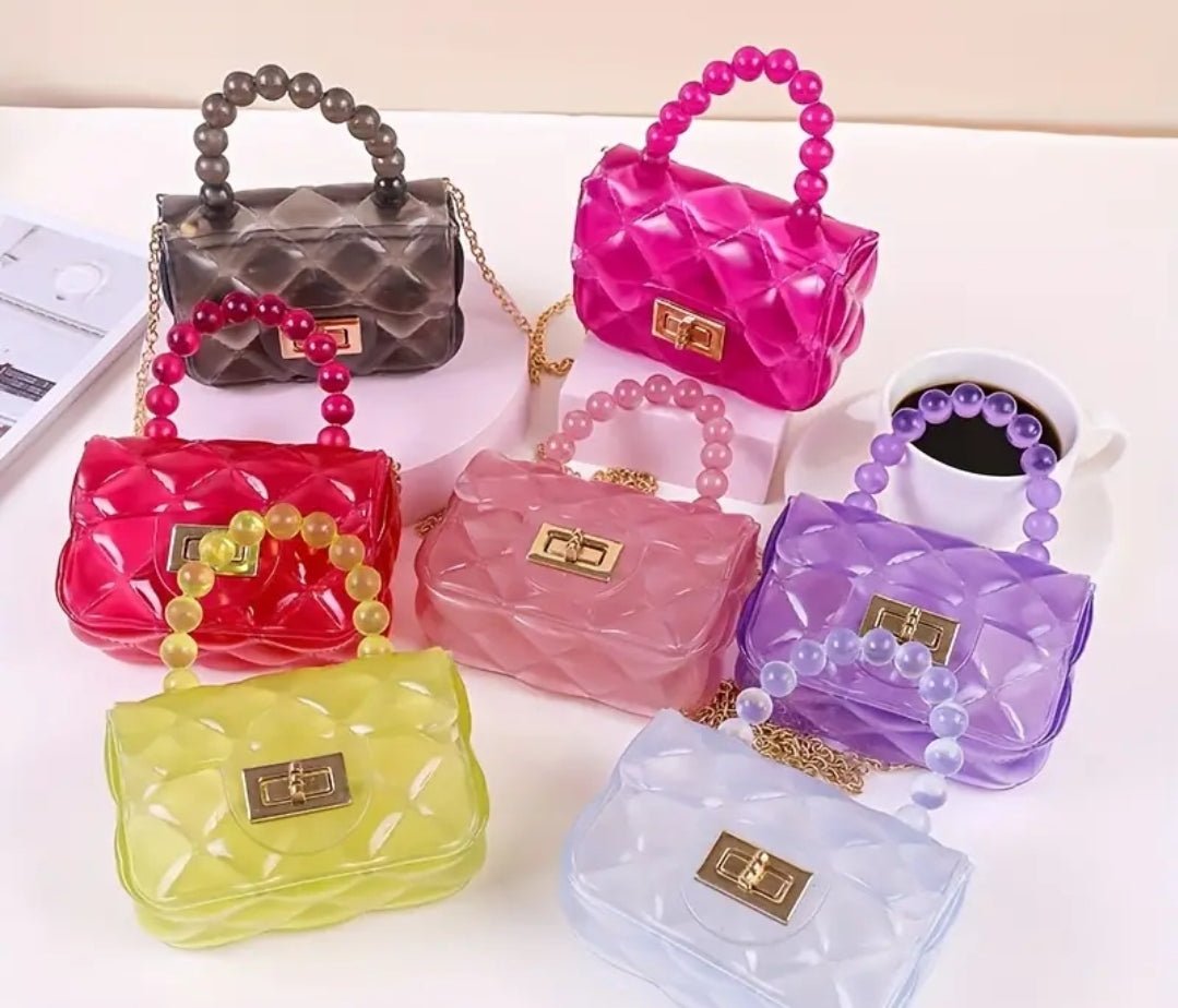 Sac à main décoré en gelée,style bonbon mignon, petit sac à main carré pour les filles - CarlastoreSac à main décoré en gelée,style bonbon mignon, petit sac à main carré pour les fillesCarlastoreCarlastore