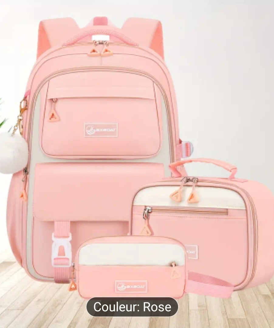 Ensemble de 3 sacs à dos léger pour femmes grand capacité 15.6 pouces pour ordinateur portable