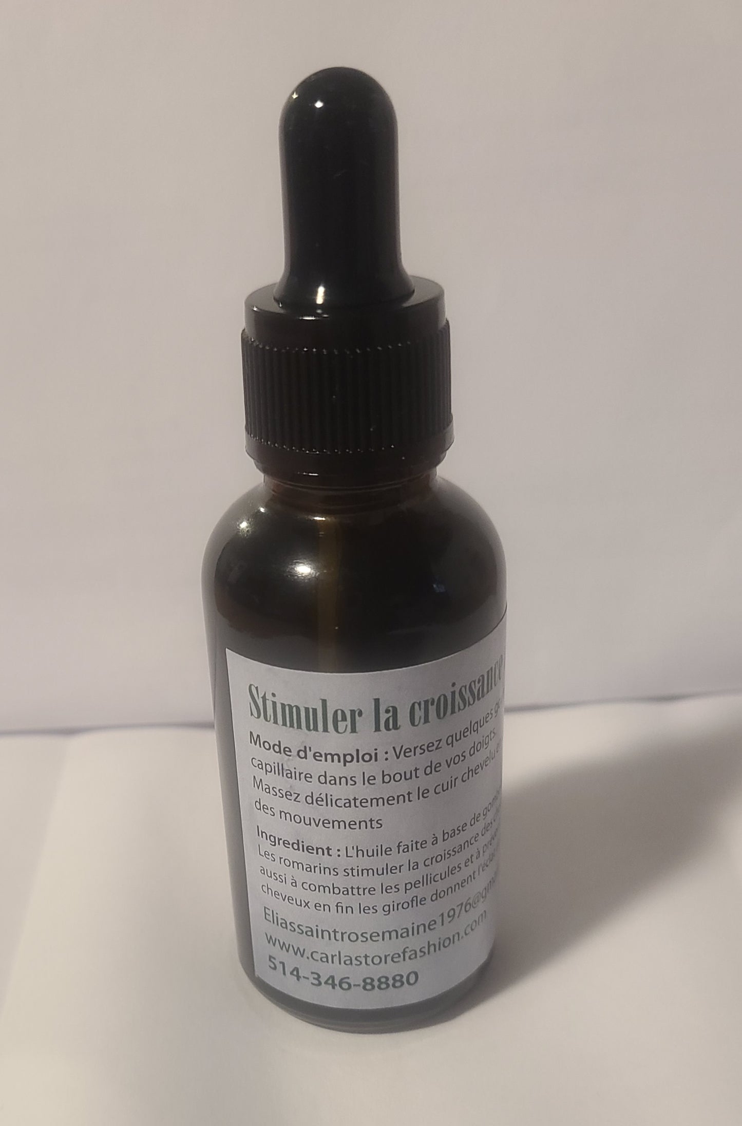 Carla-mulâtresse l'huile 1oz c'est un produit pour la pousse des cheveux extra  💯/💯 bio à base de gombo, Romarin, gingembre, girofle etc....