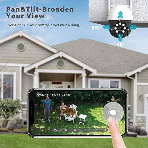 2K Security Camera Outdoor with Motion Tracking & Detection