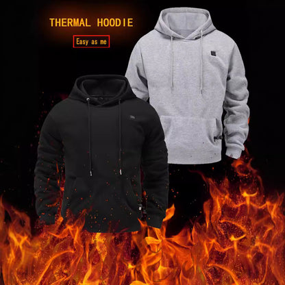 Hooded heating sweatshirt men's USB heating sweatshirt warm outdoor electric heating