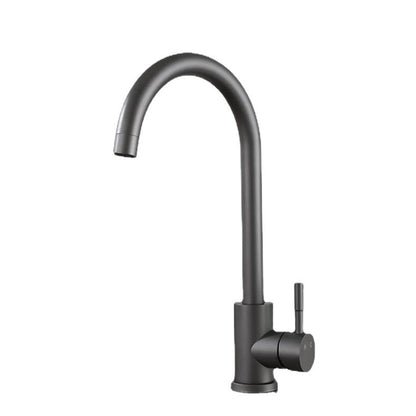 Stainless steel golden kitchen faucet