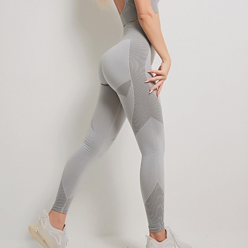 European and American seamless sexy zipper sports yoga suit autumn and winter hip lifting high elastic fitness sports yoga cloth