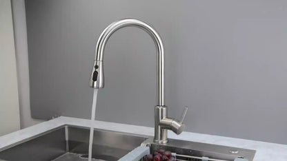 304 stainless steel kitchen faucet, hot and cold water - Carlastore304 stainless steel kitchen faucet, hot and cold waterCarlastoreCarlastore