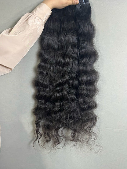 Indian Raw Curly Human Hair Bundles   "“ 100% Unprocessed & Natural