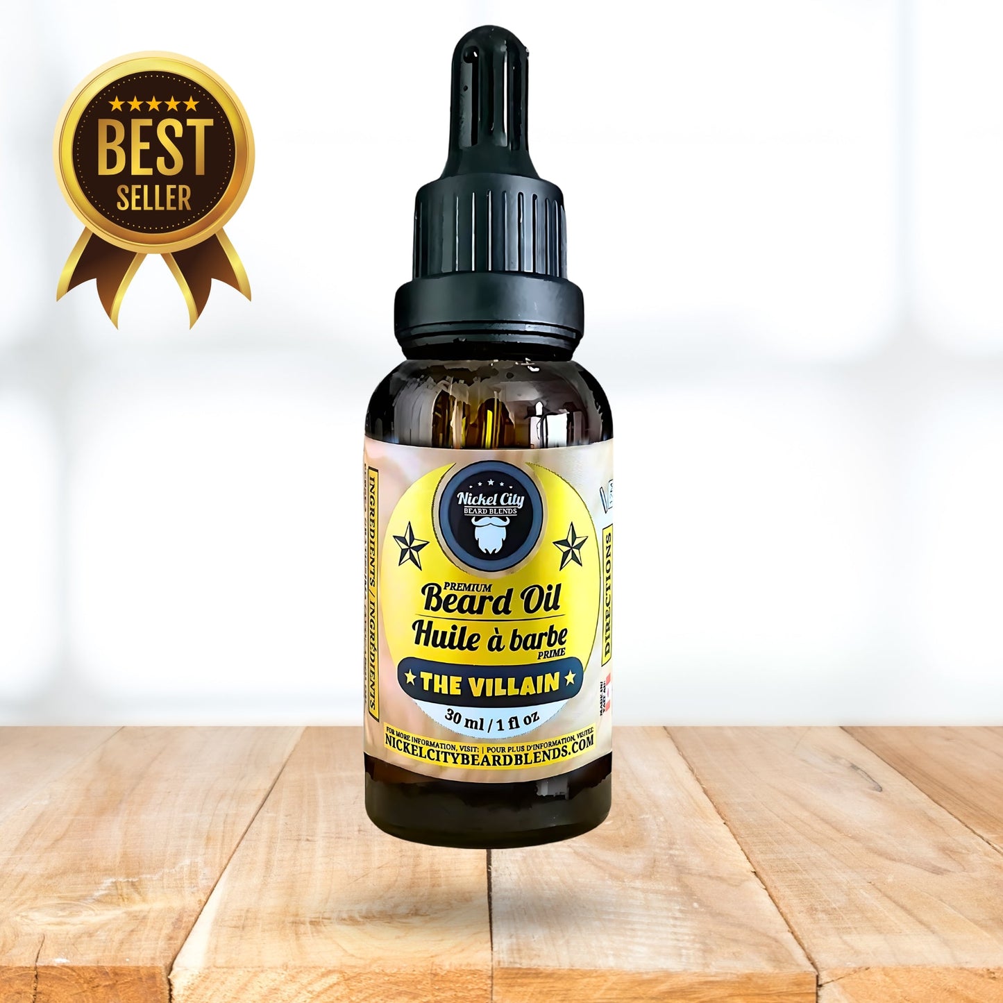 "The Order of Three" Beard Oil Bundle (3-Piece Ritual Set) – The Professor + The Villain + The Alchemist (3x 30ml) | Includes FREE Magnetic Decal | Handcrafted in Canada