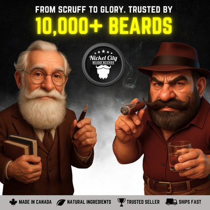 "The Order of Three" Beard Oil Bundle (3-Piece Ritual Set) – The Professor + The Villain + The Alchemist (3x 30ml) | Includes FREE Magnetic Decal | Handcrafted in Canada