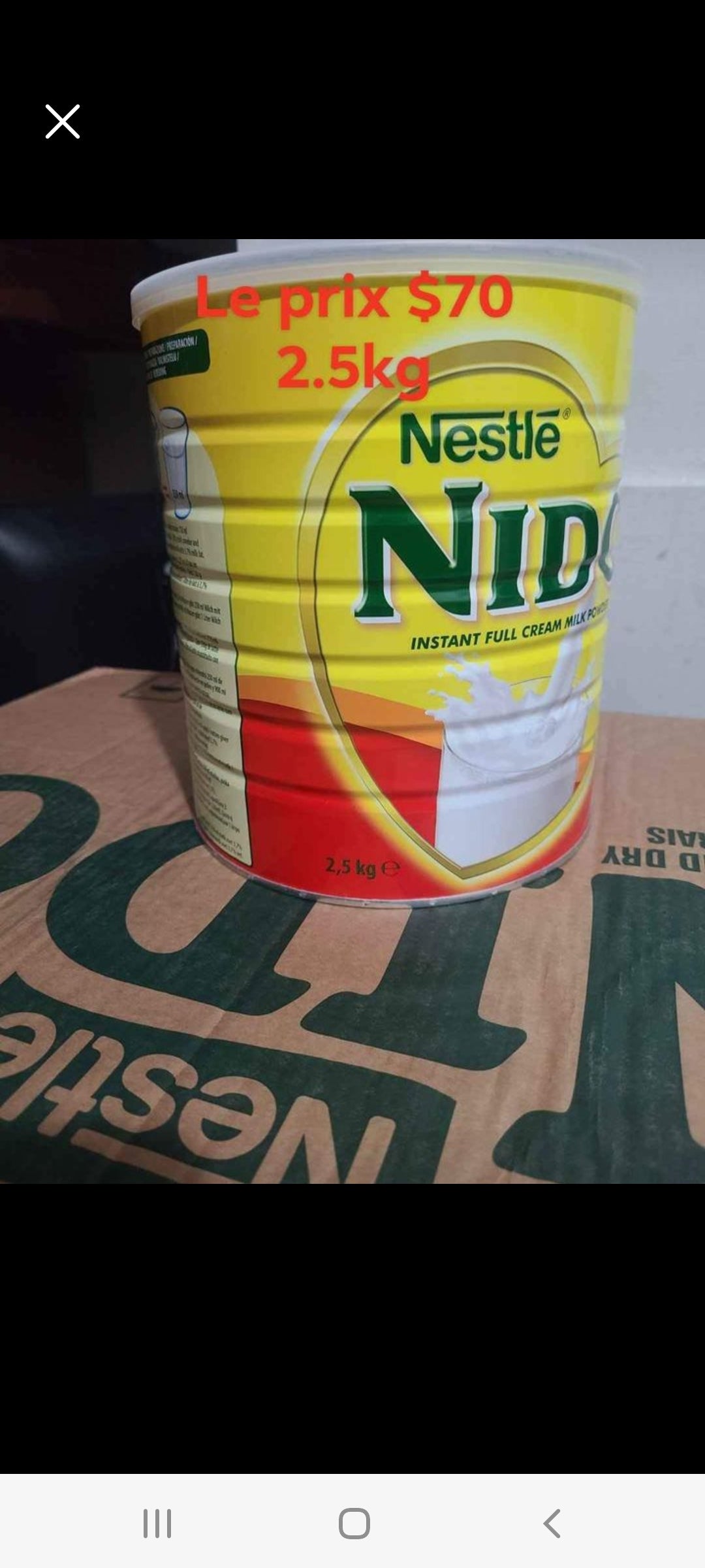 Nido Nestlé 2.5kg