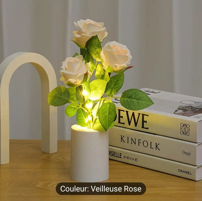 1pc bouquet de rose artificielle ,veilleuse, lampe de chevet creative pour chambre à coucher - Carlastore1pc bouquet de rose artificielle ,veilleuse, lampe de chevet creative pour chambre à coucherCarlastoreCarlastore