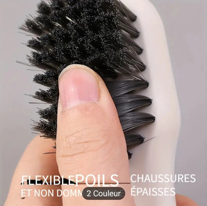 1pc brosse à chaussures avec porte-liquide,brosse à liquide multifonctionnelle