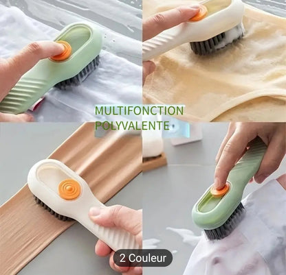 1pc brosse à chaussures avec porte-liquide,brosse à liquide multifonctionnelle