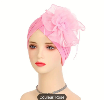 Turban en mousseline Elegant pour femmes