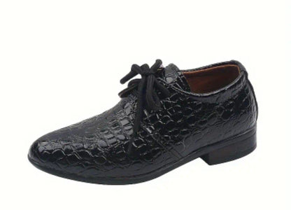 Chaussures habillés pour garçons avec lacets, antidérapant pour la fête et toute saison
