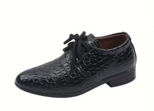 Chaussures habillés pour garçons avec lacets, antidérapant pour la fête et toute saison