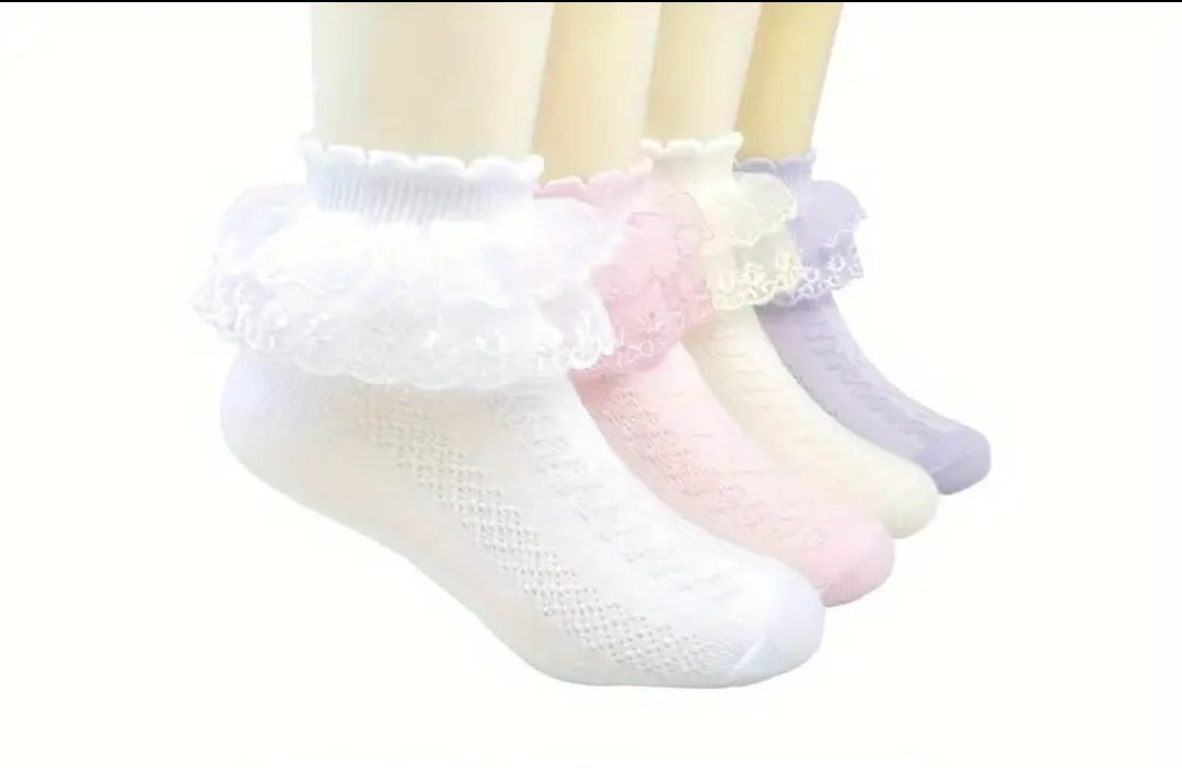 6 paires de chaussette basses en cotton mélangé pour enfants