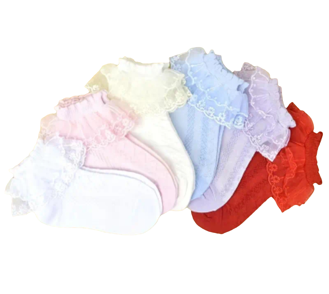 6 paires de chaussette basses en cotton mélangé pour enfants