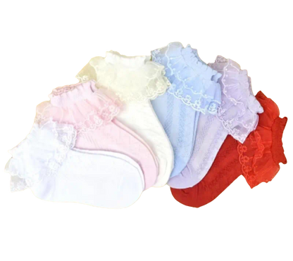 6 paires de chaussette basses en cotton mélangé pour enfants