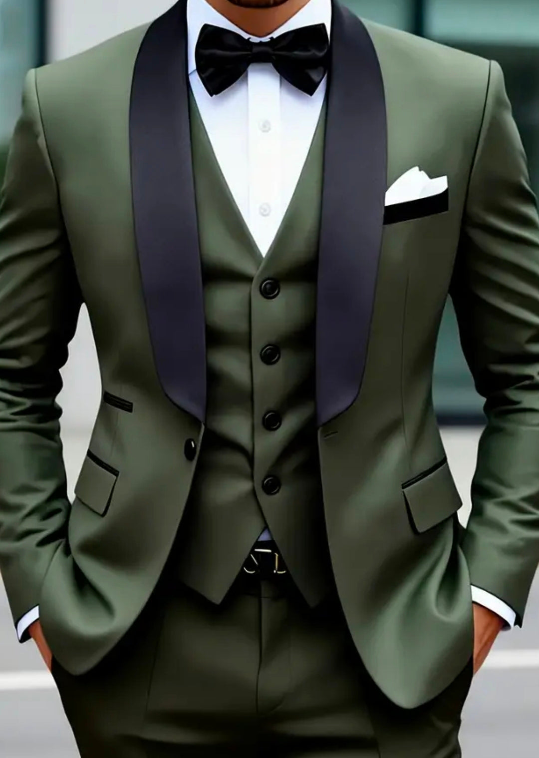 Ensemble de costume décontracté hommes de 3 pièces