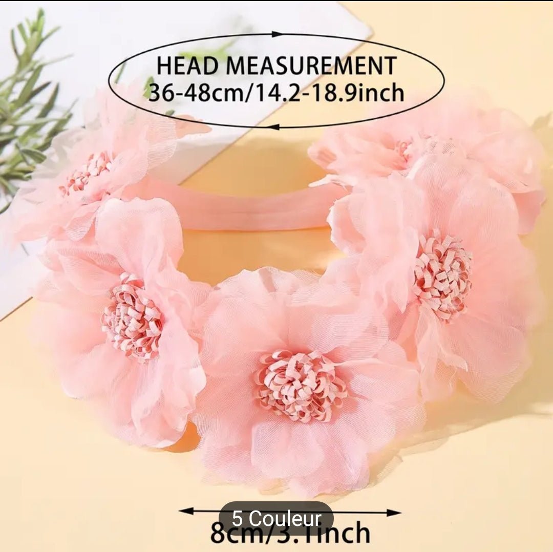 1pc serre - tête florale elegant pour fille,.Parfait pour les mariages, les cadeaux, les fêtes, le port quotidien - Carlastore1pc serre - tête florale elegant pour fille,.Parfait pour les mariages, les cadeaux, les fêtes, le port quotidienCarlastoreCarlastore