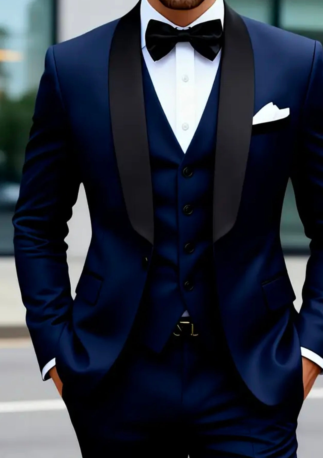 Ensemble de costume décontracté hommes de 3 pièces