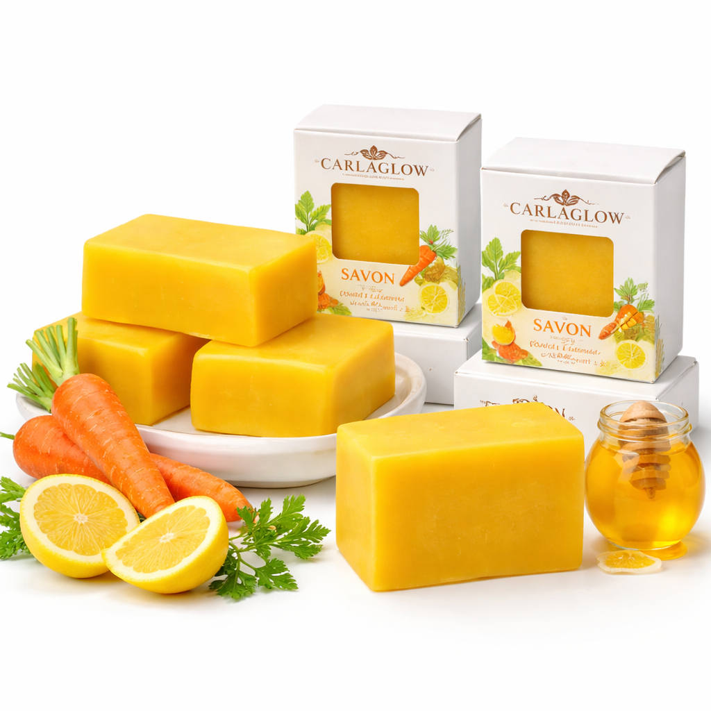 Savon carrote Carlaglow faite à la main