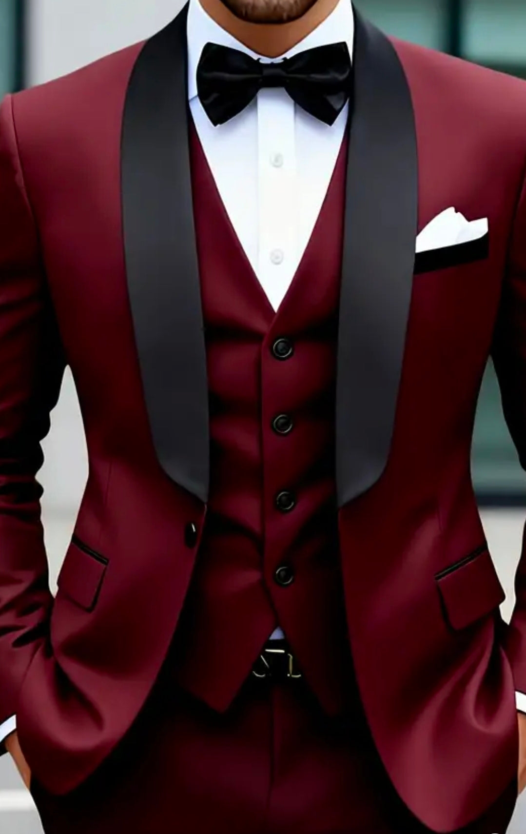 Ensemble de costume décontracté hommes de 3 pièces